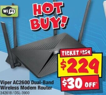 Viper AC2600 Dual-Band Wireless Modem Router