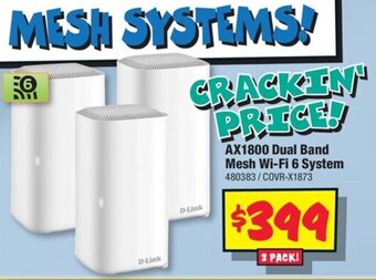 AX1800 Dual Band Mesh Wi-Fi 6 System