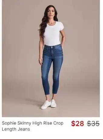 Sophie Skinny High Rise Crop Length Jeans