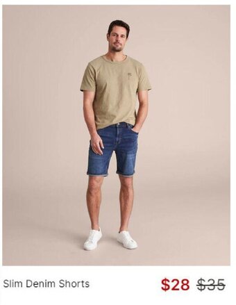 Target Slim Denim Shorts offer