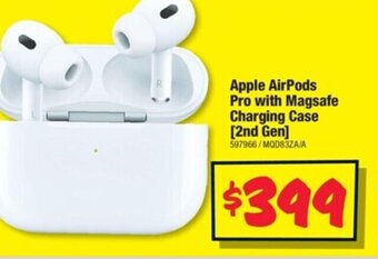 JB Hi-Fi Apple Airpods Pro With Magsafe Charging Case ( 2nd Gen ) offer