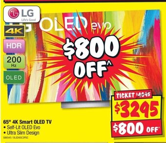 JB Hi-Fi 65"4K Smart OLED TV offer