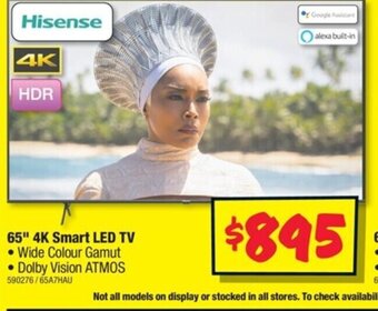 JB Hi-Fi 65"4K Smart LED TV offer