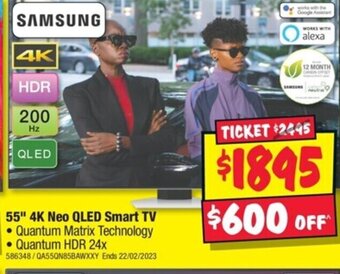 JB Hi-Fi 55"4K Neo QLED Smart TV offer