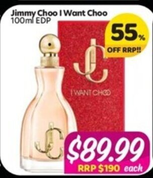 Your Discount Chemist Jimmy choo i want choo offer