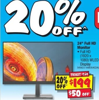 JB Hi-Fi 24" Full HD Monitor offer