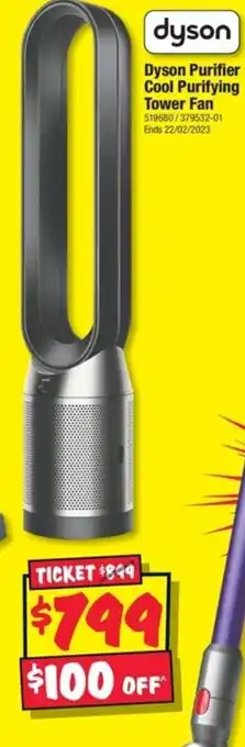 JB Hi-Fi Dyson Purifier Cool Purifying Tower Fan offer