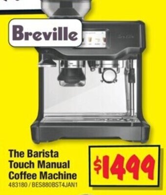 JB Hi-Fi The Barista Touch Manual Coffee Machine offer