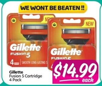 Your Discount Chemist Gillette Fusion 5 Cartridge 4 Pack offer