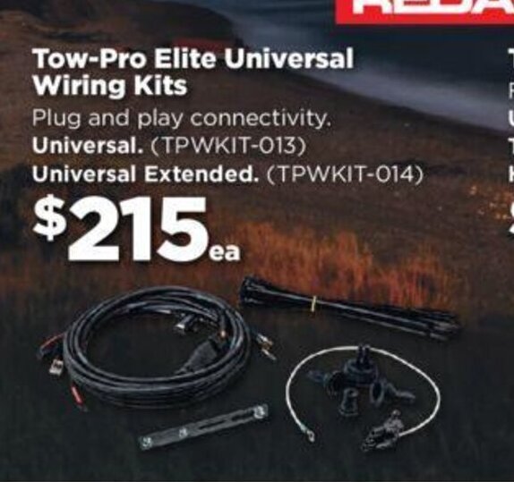 TowPro Elite Universal Wiring Kits offer at Repco