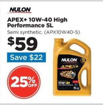 Repco APEX+ 10W-40 High Performance 5L offer