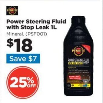 Repco Power Steering Fluid with Stop Leak 1L offer