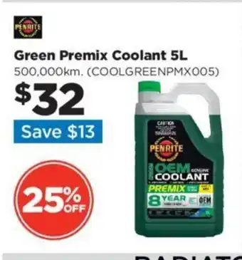 Repco Green Premix Coolant 5L offer