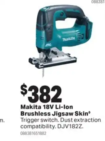Mitre 10 Makita 18V Li-Ion Brushless Jigsaw Skin offer