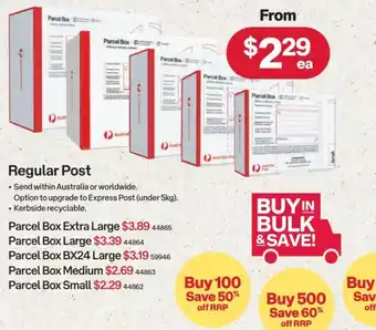 Australia Post Regular Post offer