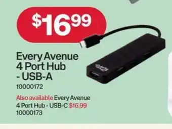 Every Avenue 4 Port Hub - USB-A