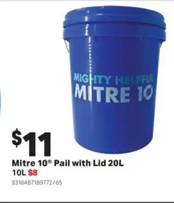 Mitre 10 Mitre 10 Pail with Lid 20L offer