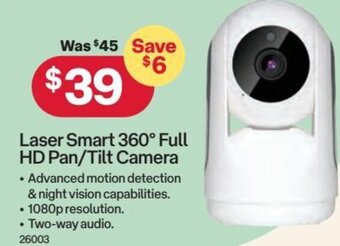 Australia Post Laser Smart 360° Full HD Pan/Tilt Camera offer