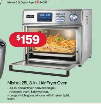 Australia Post Mistral 25L 3-in-1 Fryer Oven offer