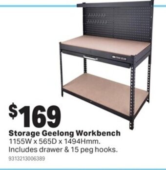 Mitre 10 Storage Geelong Workbench offer