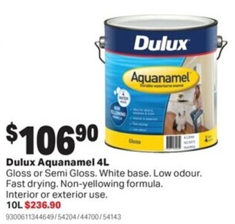 Mitre 10 Dulux Aquanamel 4L offer