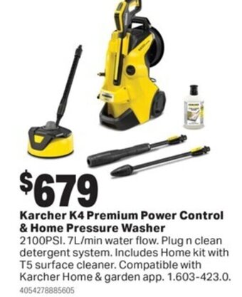 Karcher K4 Premium Power Control & Home Pressure Washer