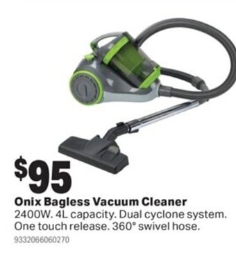 Mitre 10 Onix Bagless Vacuum Cleaner offer