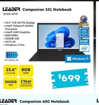 Leader Computers Companion 531 Notebook offer