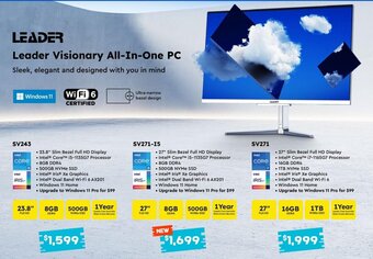 Leader Computers Leader Visionary All-In-One PC offer