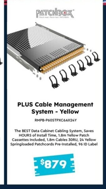 PLUS Cable Management System-Yellow