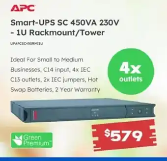 Leader Computers Smart - UPS SC 450VA 230V offer