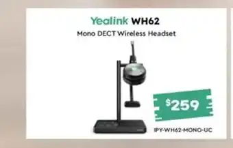 Leader Computers WH62 Mono DECT Wireless Headset offer
