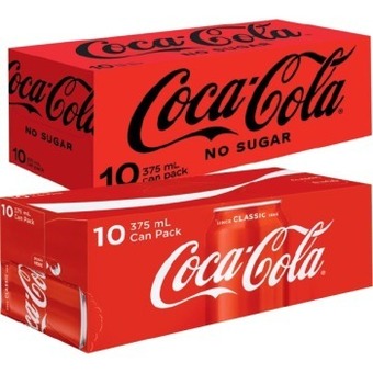 IGA Coca-cola, sprite or fanta 10x375ml selected varieties offer