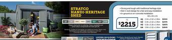 Stratco Stratco handi-heritage shed offer