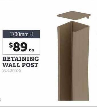 Retaining wall post