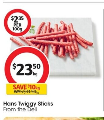 Coles Hans Twiggy Sticks offer