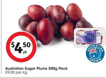 Coles Australian Sugar Plums 500g. Pack offer