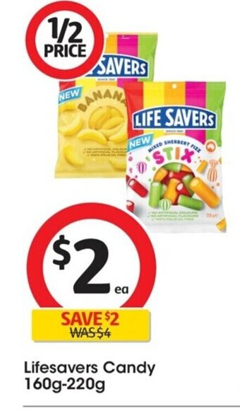 Coles Lifesavers Candy 160g-220g offer