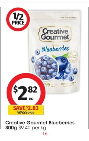 Coles Creative Gourmet Blueberries 300g. offer