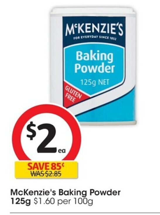 McKenzie's Baking Powder 125g. offer at Coles