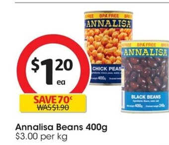 Coles Annalisa Beans 400g offer