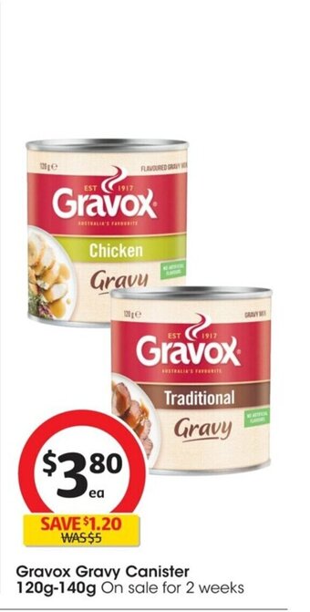 Coles Gravox Gravy Canister 120g-140g offer