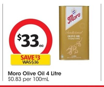 Coles Moro Olive Oil 4 Litre offer