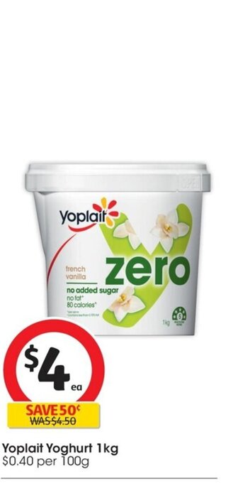 Coles Yoplait Yoghurt 1 kg. offer