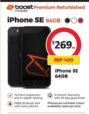 Coles IPhone SE 64 GB offer