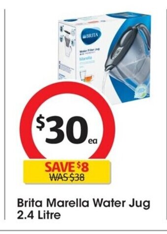 Coles Brita Marella Water Jug 2.4 Litre offer
