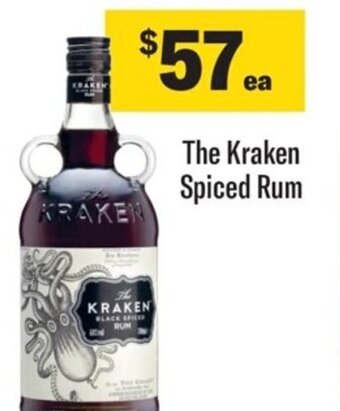 Coles The Kraken Spiced Rum offer