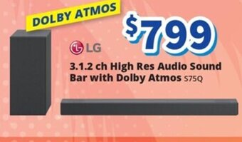 3.1.2 ch High Res Audio Sound Bar with Dolby Atmos