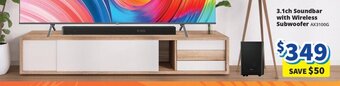 Bi-Rite 3.1 ch Soundbar with Wireless Subwoofer offer