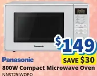 Bi-Rite Panasonic 800W Compact Microwave Oven offer